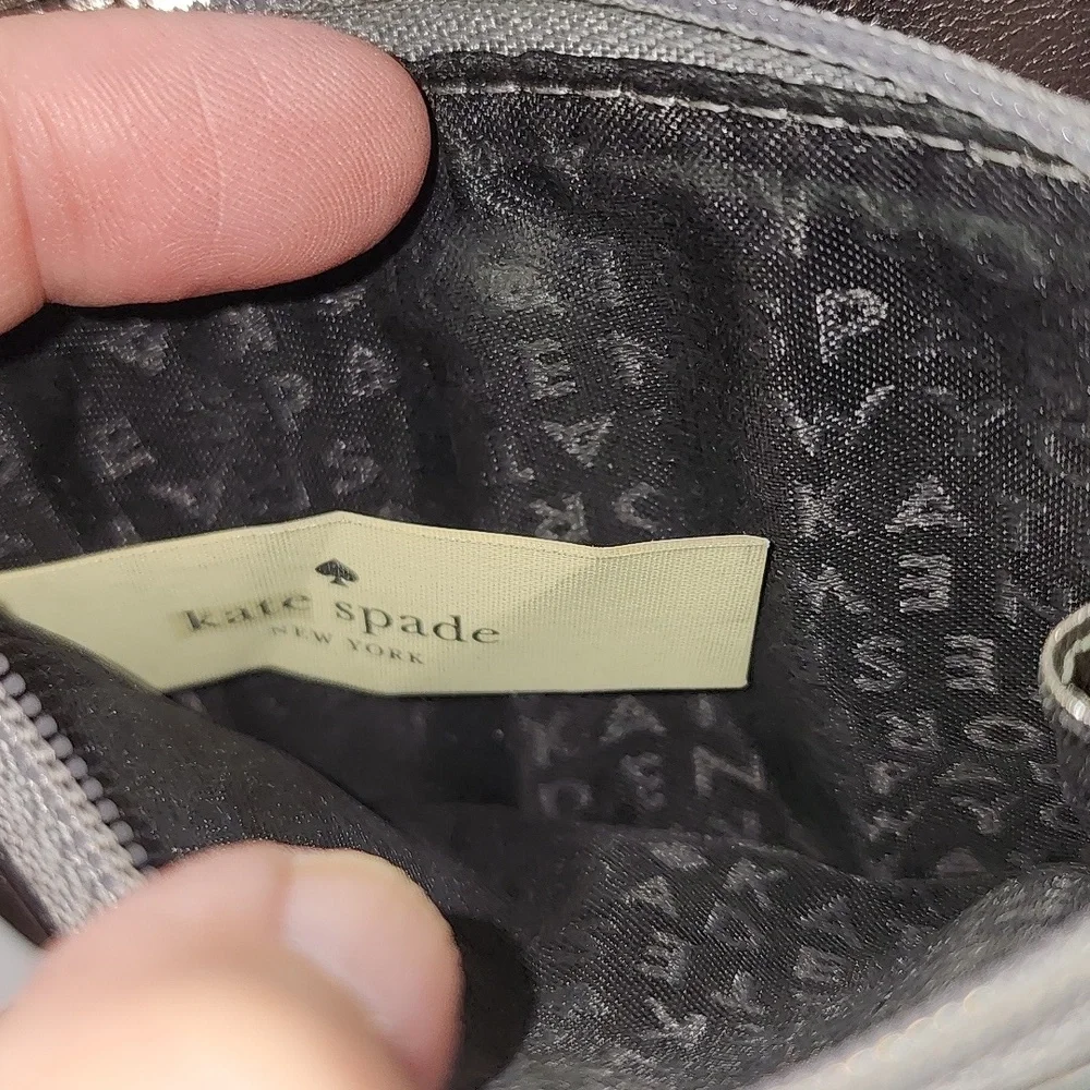 Kate Spade Metallic Black/Silver Wallet‎